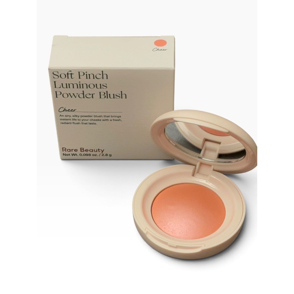Rare Beauty Soft Pinch Luminous Powder Blush Cheer Peach Pink 2.8g New in Box